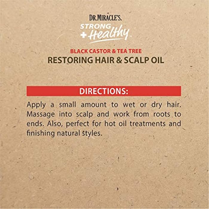 Dr. Miracle's Strong & Healthy Restoring Hair & Scalp Oil - Image 4